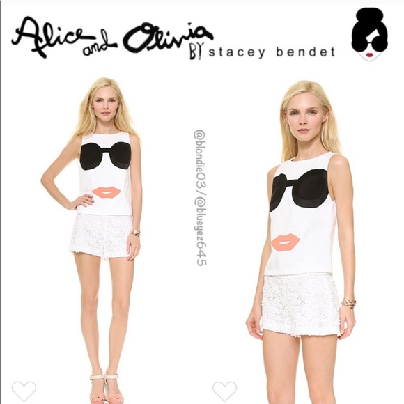 Alice + Olivia Tops - Alice + Olivia “Stace Face” Tank Top Shirt XS